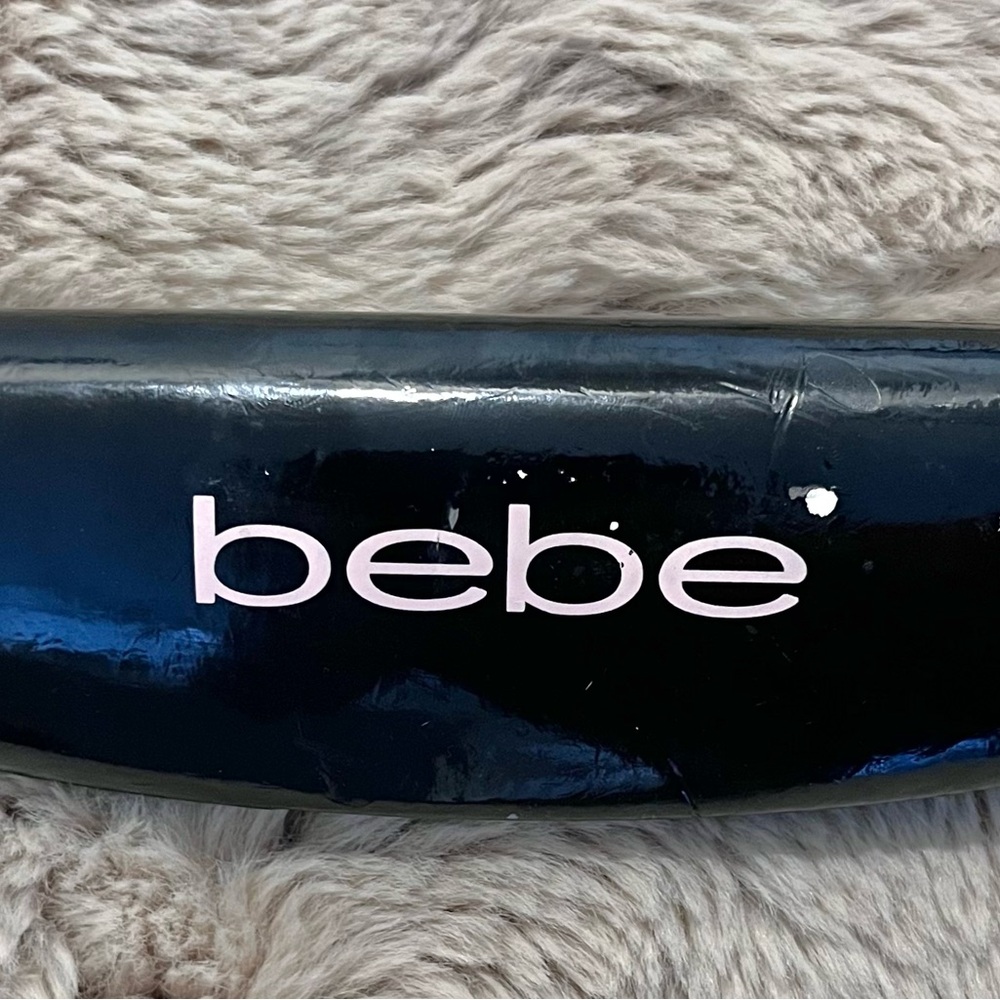 Bebe Black Rhinestone-Trim Rectangle Eyeglasses - image 2